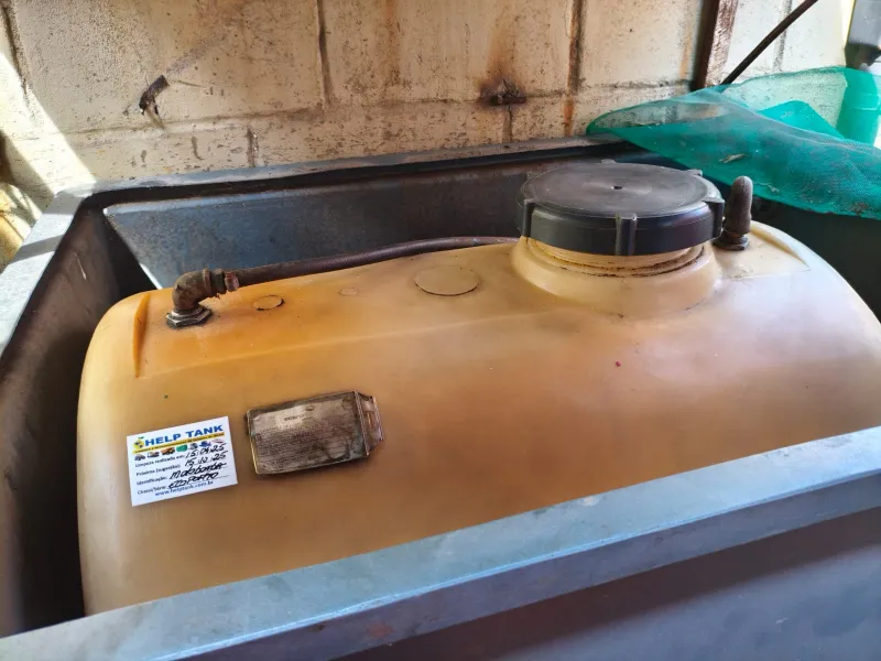 Inspeção de tanque diesel da casa de bombas em Minas Gerais